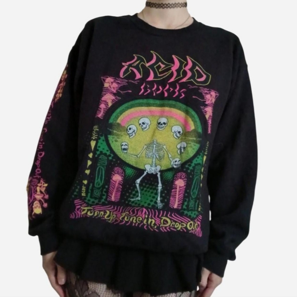 Black Graphic Sweater